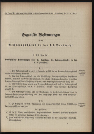 Verordnungsblatt für die Kaiserlich-Königliche Landwehr 18840707 Seite: 13