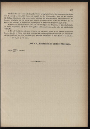 Verordnungsblatt für die Kaiserlich-Königliche Landwehr 18840722 Seite: 7