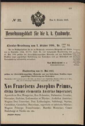 Verordnungsblatt für die Kaiserlich-Königliche Landwehr 18841009 Seite: 5