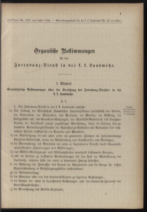 Verordnungsblatt für die Kaiserlich-Königliche Landwehr 18841214 Seite: 15