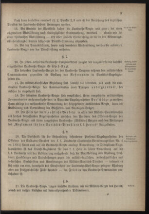 Verordnungsblatt für die Kaiserlich-Königliche Landwehr 18841214 Seite: 9