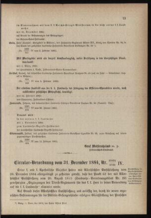 Verordnungsblatt für die Kaiserlich-Königliche Landwehr 18850214 Seite: 3