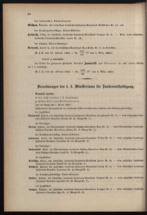 Verordnungsblatt für die Kaiserlich-Königliche Landwehr 18850305 Seite: 6