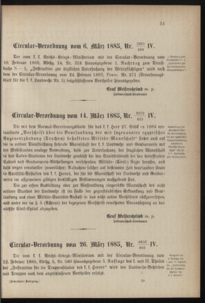 Verordnungsblatt für die Kaiserlich-Königliche Landwehr 18850330 Seite: 5