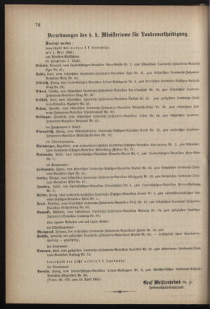 Verordnungsblatt für die Kaiserlich-Königliche Landwehr 18850426 Seite: 12