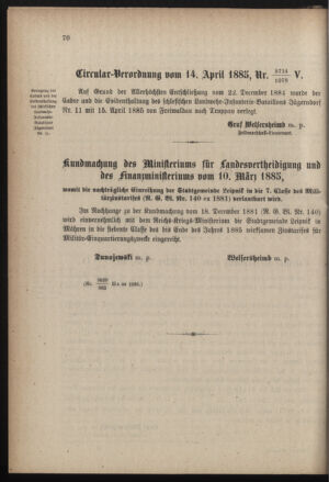 Verordnungsblatt für die Kaiserlich-Königliche Landwehr 18850426 Seite: 6