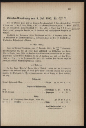 Verordnungsblatt für die Kaiserlich-Königliche Landwehr 18850724 Seite: 7