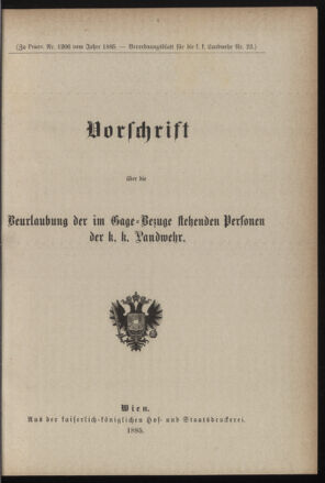 Verordnungsblatt für die Kaiserlich-Königliche Landwehr 18850821 Seite: 3