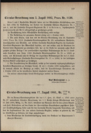 Verordnungsblatt für die Kaiserlich-Königliche Landwehr 18850826 Seite: 5