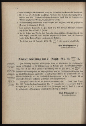 Verordnungsblatt für die Kaiserlich-Königliche Landwehr 18850826 Seite: 6