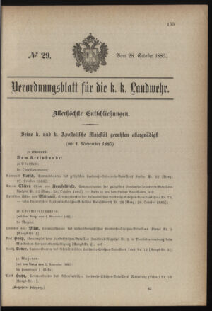 Verordnungsblatt für die Kaiserlich-Königliche Landwehr 18851028 Seite: 7