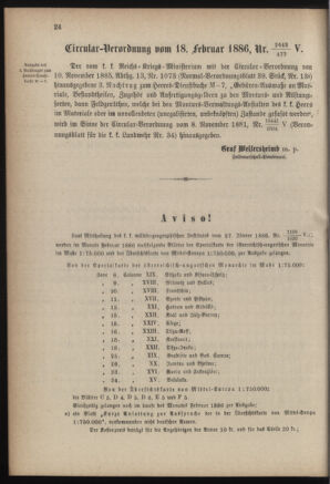 Verordnungsblatt für die Kaiserlich-Königliche Landwehr 18860227 Seite: 14