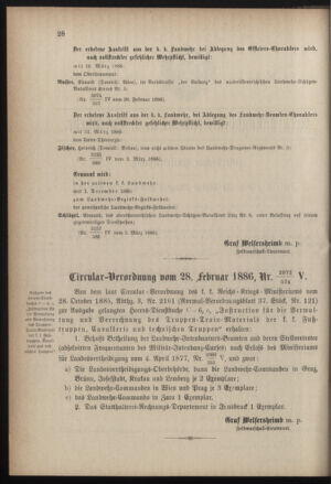 Verordnungsblatt für die Kaiserlich-Königliche Landwehr 18860305 Seite: 2