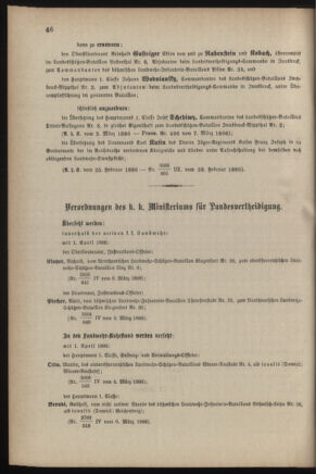 Verordnungsblatt für die Kaiserlich-Königliche Landwehr 18860315 Seite: 6