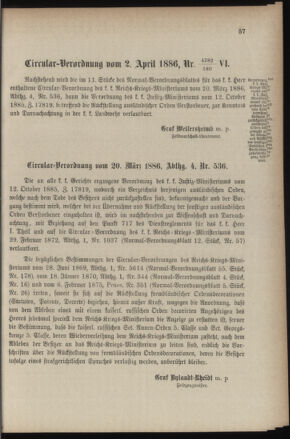 Verordnungsblatt für die Kaiserlich-Königliche Landwehr 18860413 Seite: 5