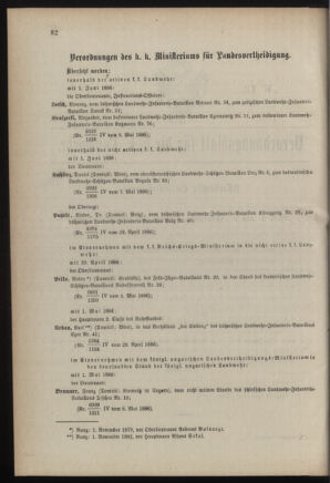 Verordnungsblatt für die Kaiserlich-Königliche Landwehr 18860512 Seite: 10