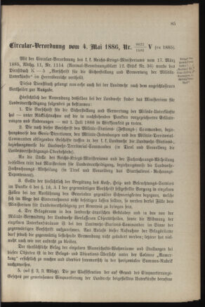 Verordnungsblatt für die Kaiserlich-Königliche Landwehr 18860512 Seite: 13