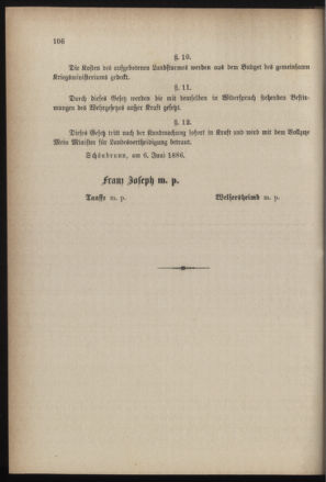 Verordnungsblatt für die Kaiserlich-Königliche Landwehr 18860619 Seite: 10