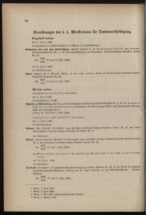 Verordnungsblatt für die Kaiserlich-Königliche Landwehr 18860619 Seite: 2