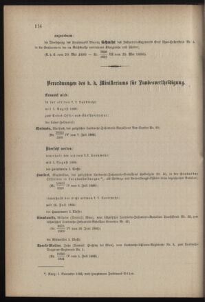 Verordnungsblatt für die Kaiserlich-Königliche Landwehr 18860715 Seite: 2