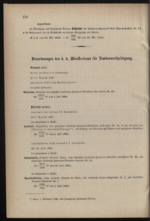 Verordnungsblatt für die Kaiserlich-Königliche Landwehr 18860715 Seite: 6