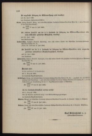 Verordnungsblatt für die Kaiserlich-Königliche Landwehr 18860729 Seite: 2