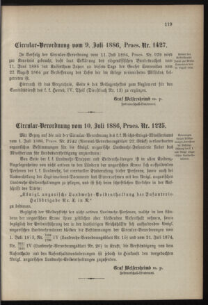 Verordnungsblatt für die Kaiserlich-Königliche Landwehr 18860729 Seite: 3