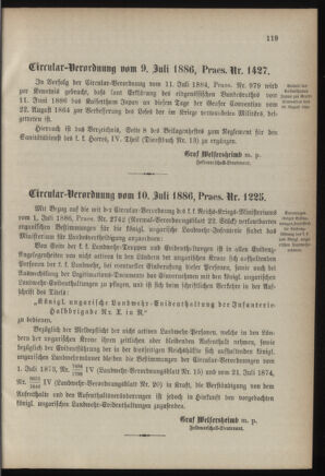 Verordnungsblatt für die Kaiserlich-Königliche Landwehr 18860729 Seite: 9