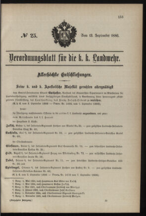 Verordnungsblatt für die Kaiserlich-Königliche Landwehr 18860913 Seite: 5