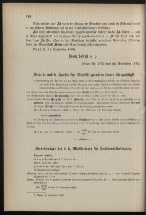 Verordnungsblatt für die Kaiserlich-Königliche Landwehr 18860928 Seite: 2