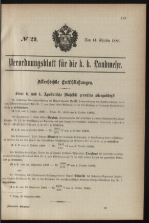 Verordnungsblatt für die Kaiserlich-Königliche Landwehr 18861014 Seite: 13