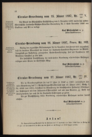 Verordnungsblatt für die Kaiserlich-Königliche Landwehr 18870205 Seite: 6