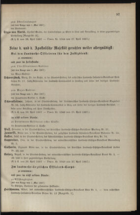 Verordnungsblatt für die Kaiserlich-Königliche Landwehr 18870428 Seite: 15