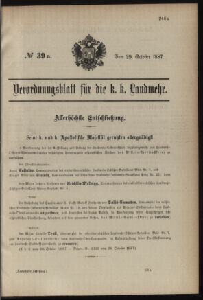 Verordnungsblatt für die Kaiserlich-Königliche Landwehr 18871029 Seite: 5