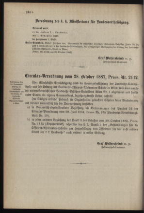 Verordnungsblatt für die Kaiserlich-Königliche Landwehr 18871029 Seite: 6