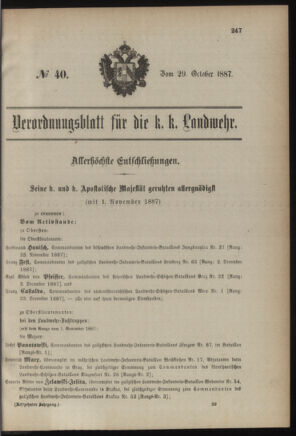 Verordnungsblatt für die Kaiserlich-Königliche Landwehr 18871029 Seite: 7