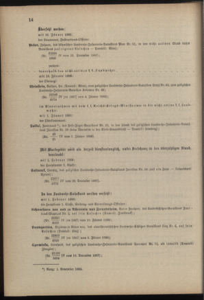 Verordnungsblatt für die Kaiserlich-Königliche Landwehr 18880116 Seite: 4