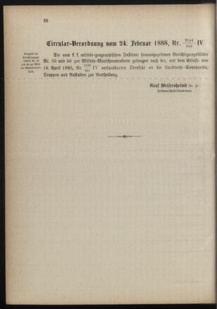 Verordnungsblatt für die Kaiserlich-Königliche Landwehr 18880228 Seite: 6