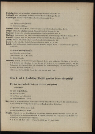 Verordnungsblatt für die Kaiserlich-Königliche Landwehr 18880428 Seite: 11