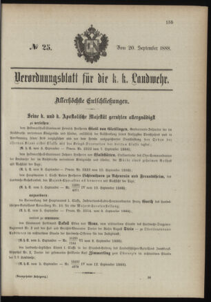 Verordnungsblatt für die Kaiserlich-Königliche Landwehr 18880920 Seite: 1