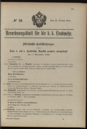 Verordnungsblatt für die Kaiserlich-Königliche Landwehr 18881027 Seite: 7