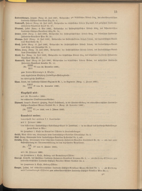 Verordnungsblatt für die Kaiserlich-Königliche Landwehr 18890114 Seite: 3