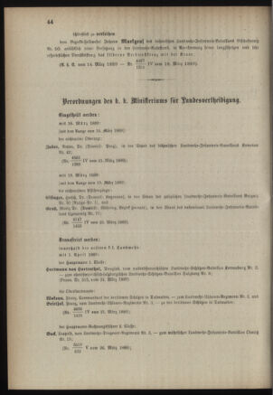 Verordnungsblatt für die Kaiserlich-Königliche Landwehr 18890329 Seite: 2