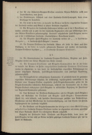 Verordnungsblatt für die Kaiserlich-Königliche Landwehr 18890615 Seite: 50