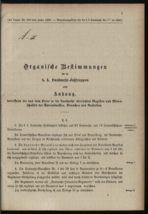 Verordnungsblatt für die Kaiserlich-Königliche Landwehr 18890615 Seite: 59