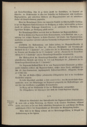 Verordnungsblatt für die Kaiserlich-Königliche Landwehr 18890615 Seite: 86