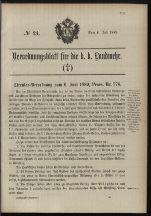 Verordnungsblatt für die Kaiserlich-Königliche Landwehr 18890711 Seite: 3