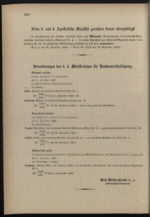 Verordnungsblatt für die Kaiserlich-Königliche Landwehr 18890928 Seite: 2