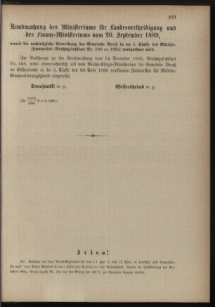 Verordnungsblatt für die Kaiserlich-Königliche Landwehr 18891028 Seite: 7