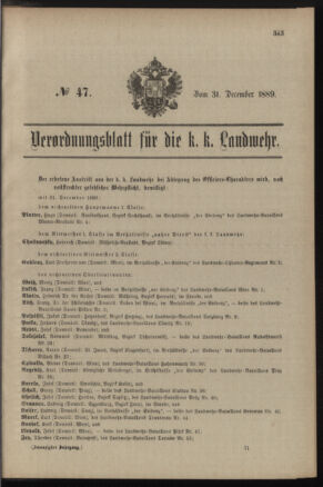 Verordnungsblatt für die Kaiserlich-Königliche Landwehr 18891231 Seite: 21